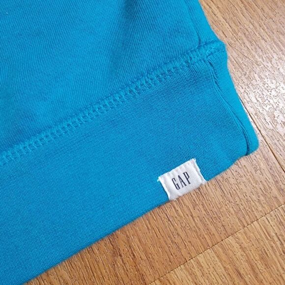 Gap Kids Dinosaur Sweatshirt Raptor T Rex Blue Fleece Yellow Decor Size 4 - Picture 3 of 6